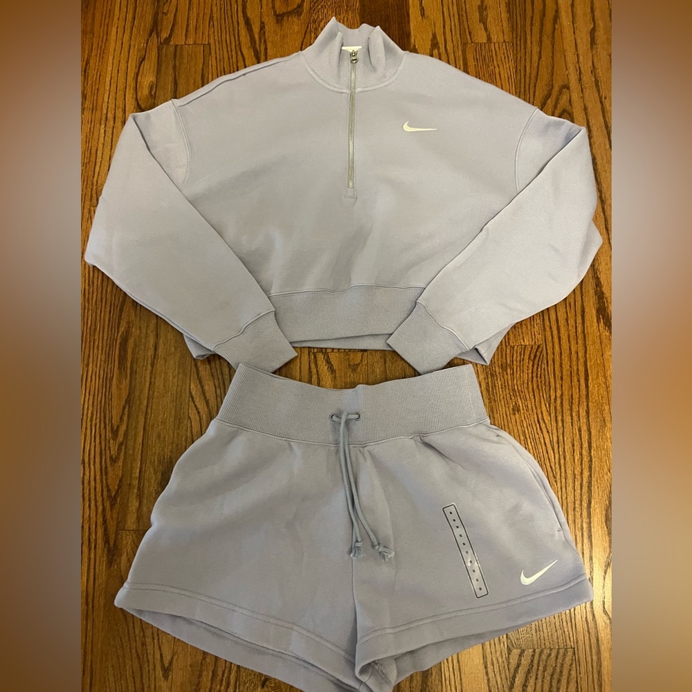 Nike matching set.  Cropped top and shorts.  Brand new.